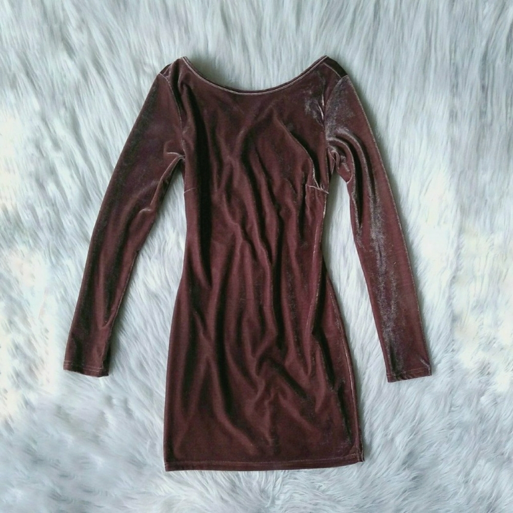 Mauve velvety dress ✨